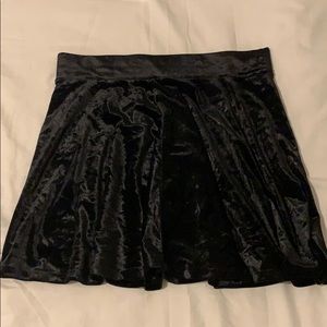 Black Velvet Skirt